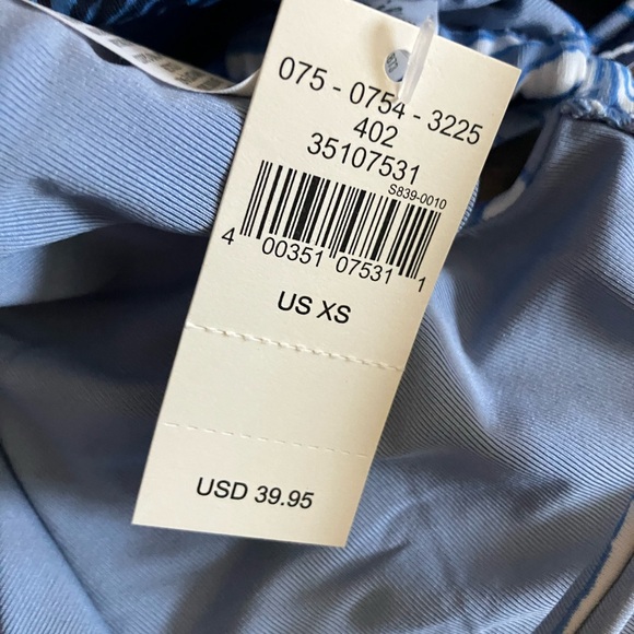 Aerie Womens blue feather patterned bandeau bikini top - Picture 6 of 6